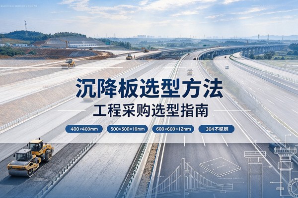 万秀沉降板选择方法
