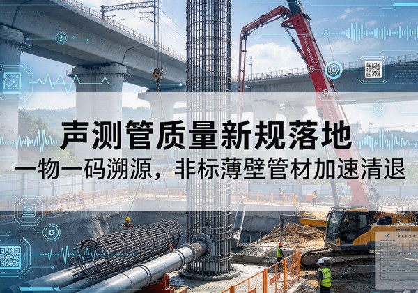 万秀声测管质量新规落地，一物一码溯源，非标薄壁管材加速清退